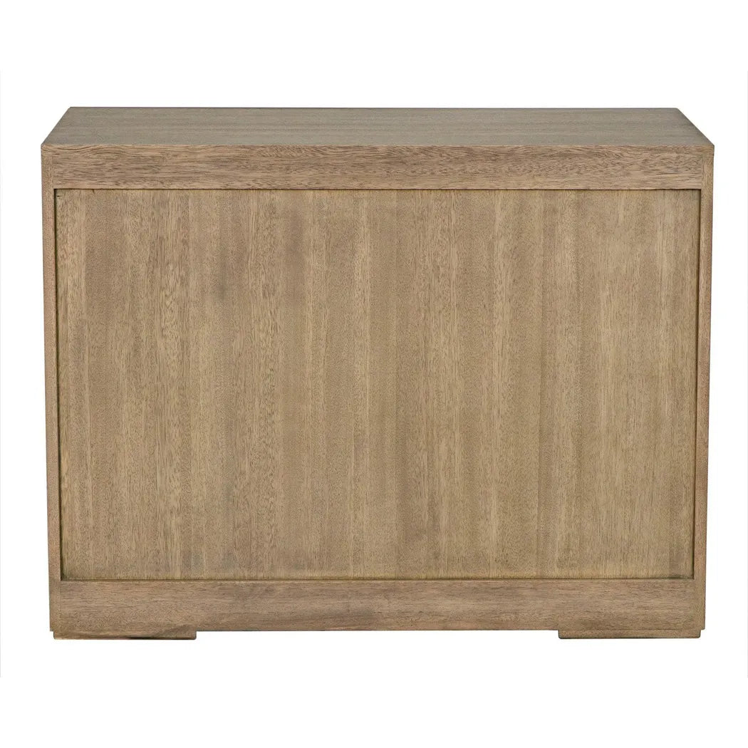 Noir Lego Wood Washed Walnut Sideboard 3 Drawers