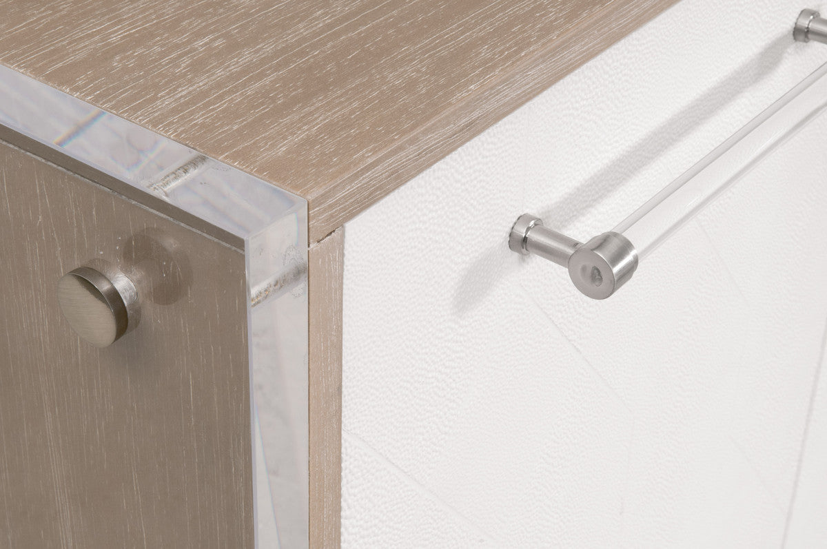 Essentials For Living Lorin Shagreen Media Sideboard
