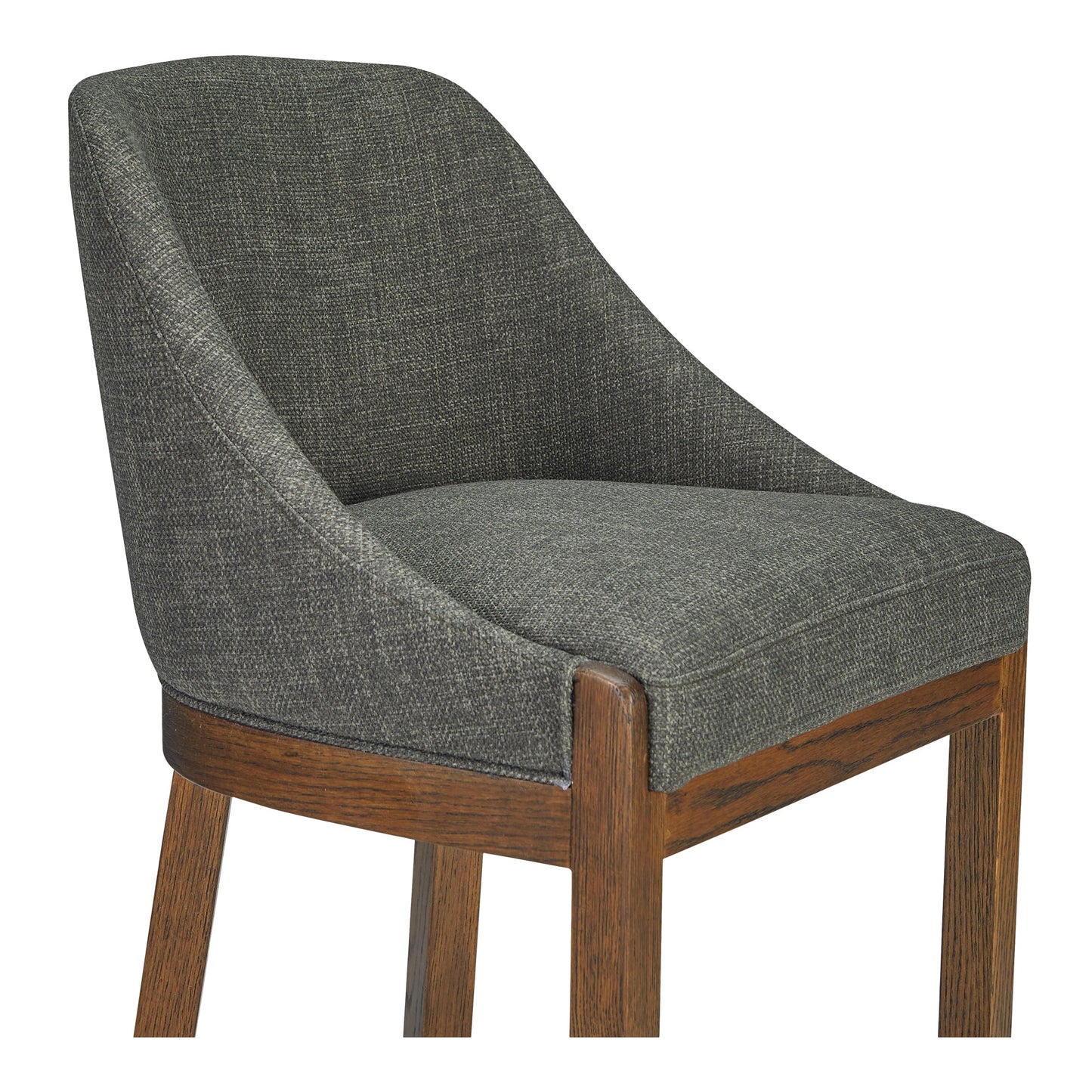 Edward Performance Fabric Wood Frame Counter Stool