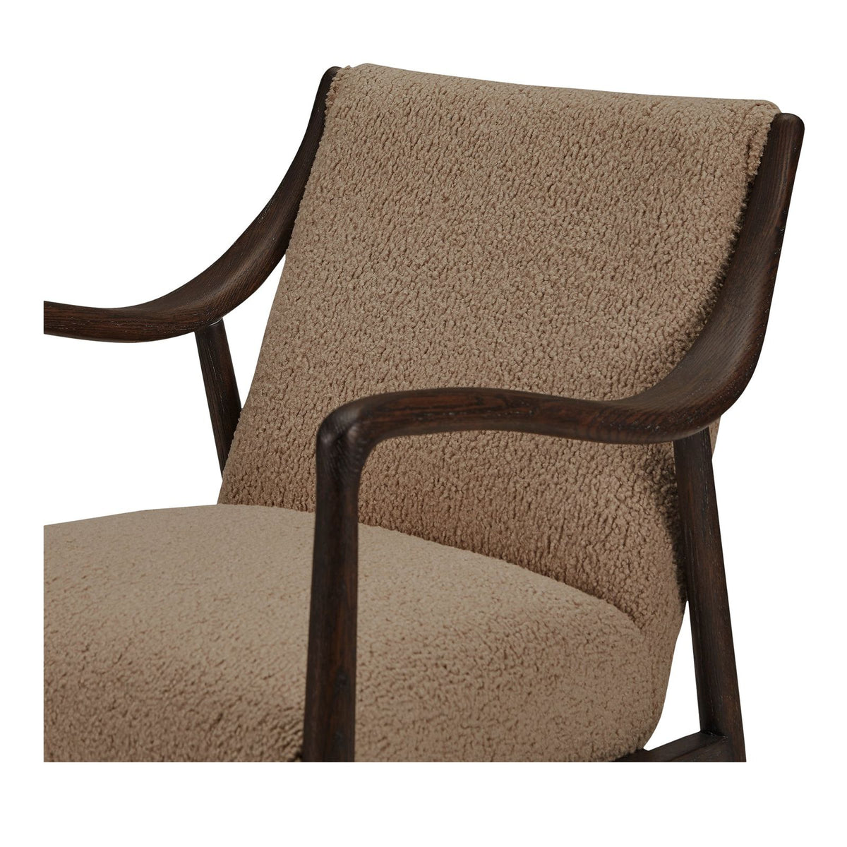 Moe's Home Yates Beige Faux Shearling Accent Chair