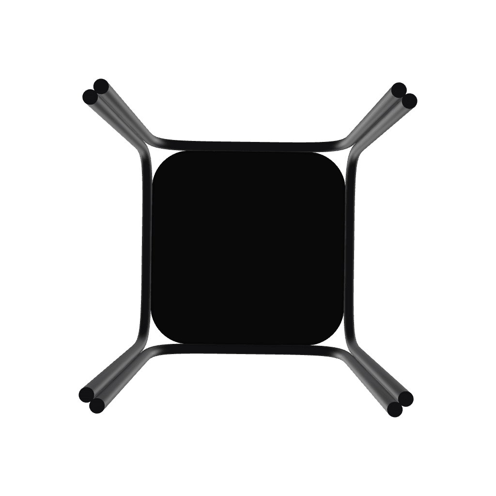 Telescope Marine Grade Polymer Top Table 17" Square Outdoor End Table