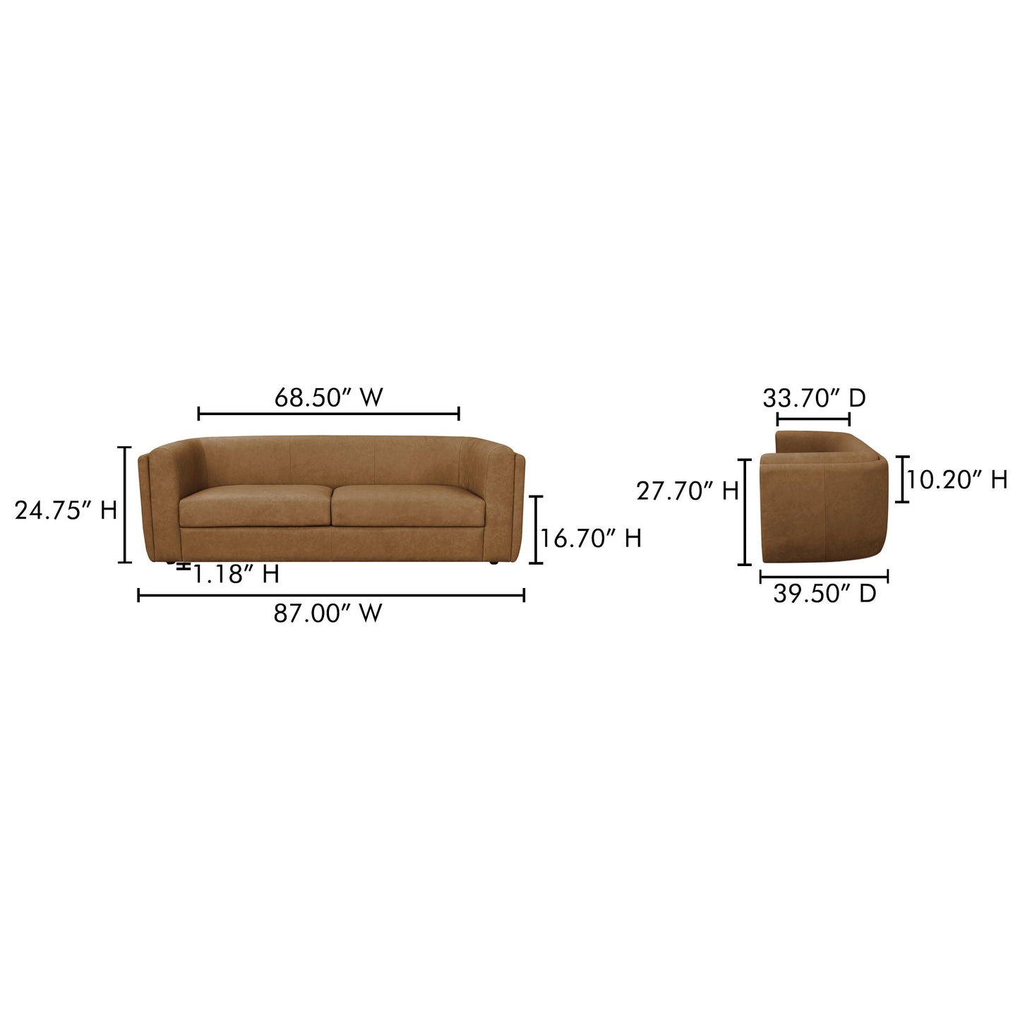 Alora Removable Cushions Sofa