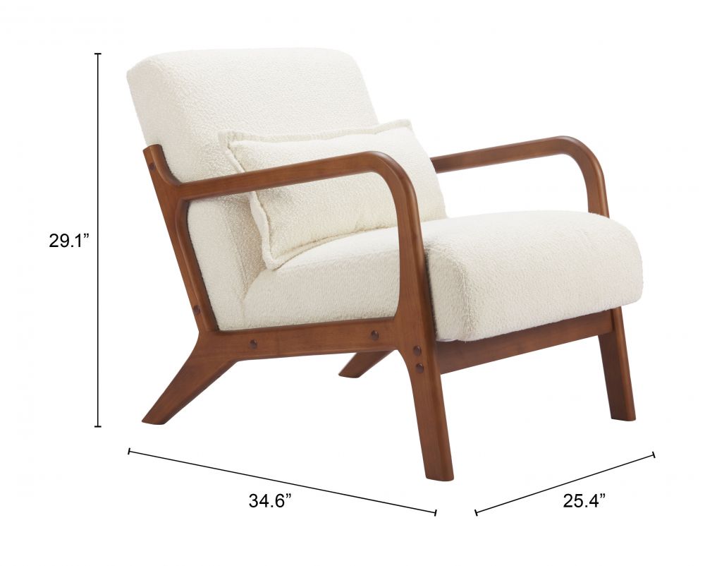 Zuo Modern Macio Textured Fabric Accent Chair
