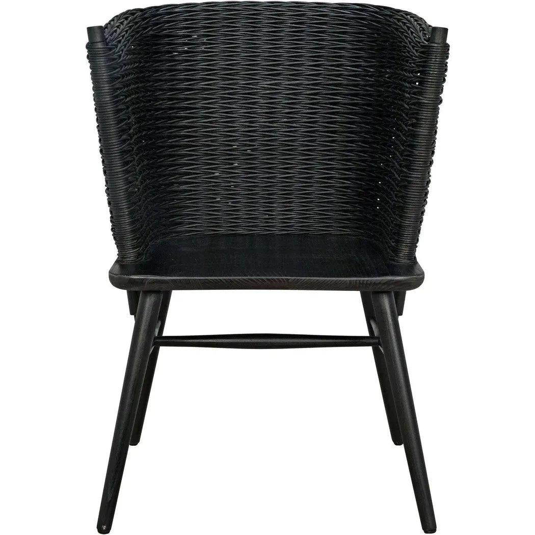 Marabu Chair, Charcoal Black with Leather
