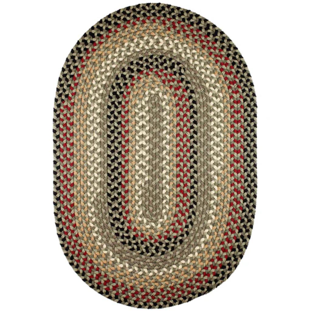 Rhody Rug Mayflower Braided Oval Reversible Area Rugs