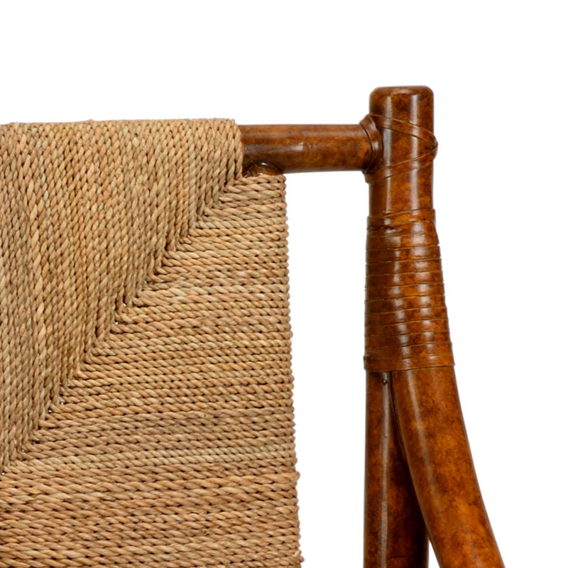 Chelsea House Mecklenburg Rattan Frame Brown Chair