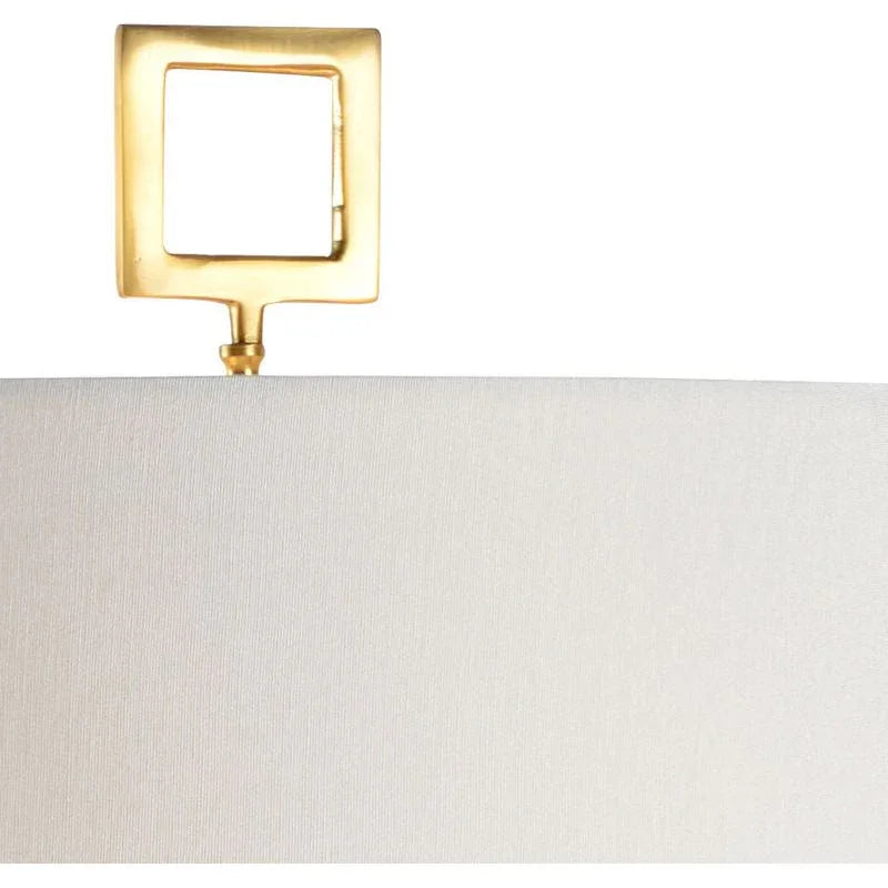 Chelsea House Morrow White Porcelain Brass Finish Table Lamp