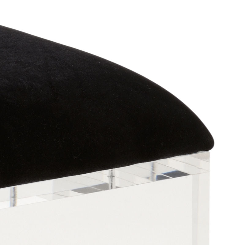 Wildwood Mykonos Acrylic Base Black Stool