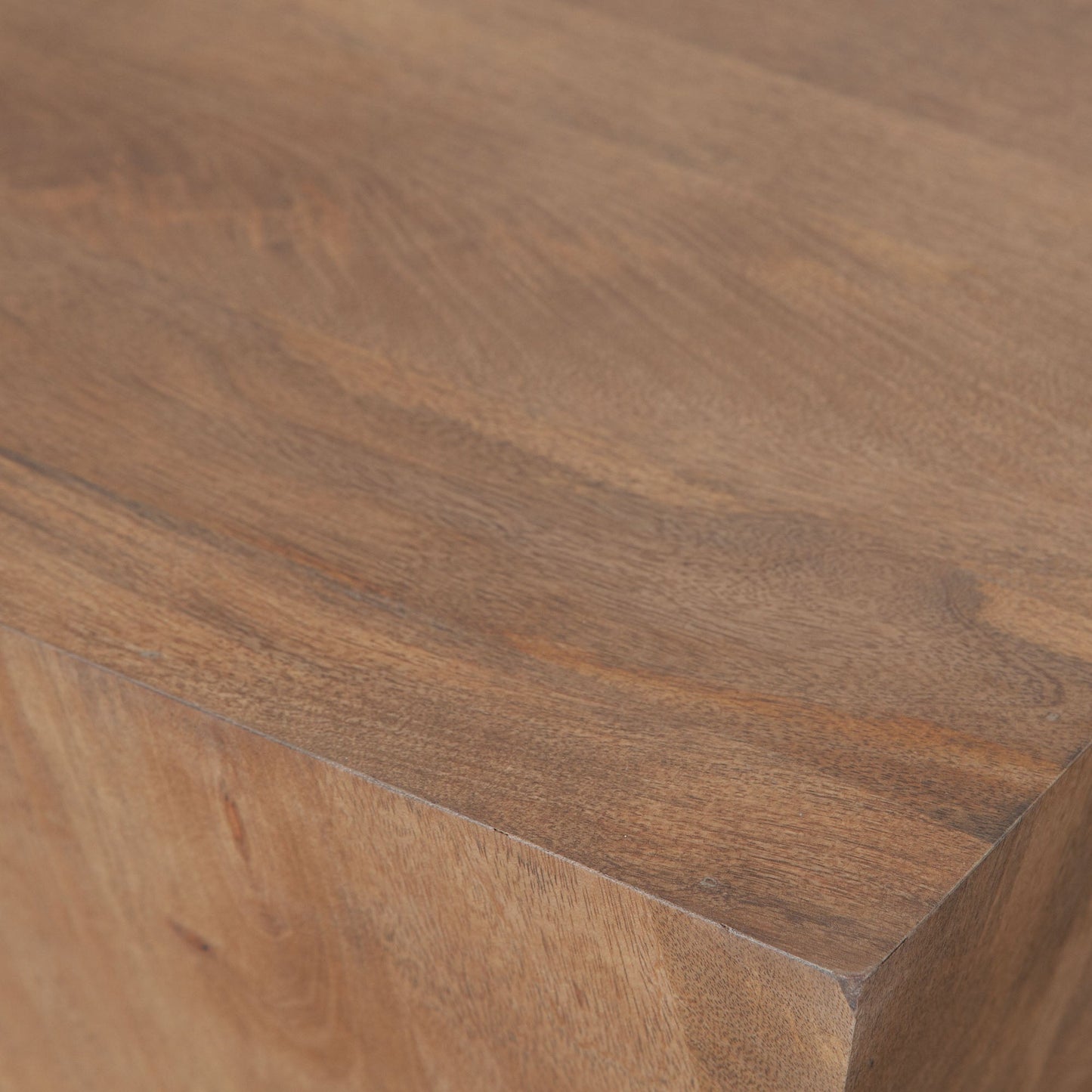 Nara Sculptured Design Wooden Pedestal End Table