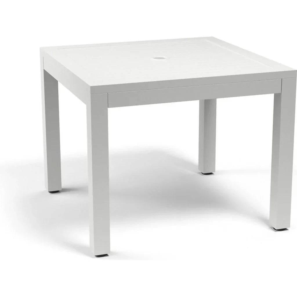 Naples Aluminum Square Outdoor Dining Table -- view 4
