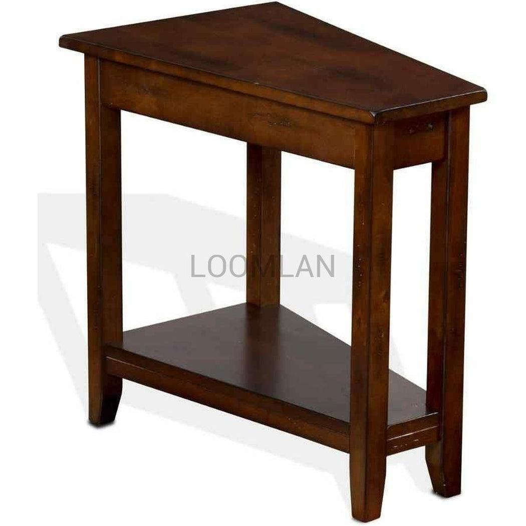 Narrow Wooden Santa Fe Chair Side Table Side Tables Sideboards and Things By Sunny D