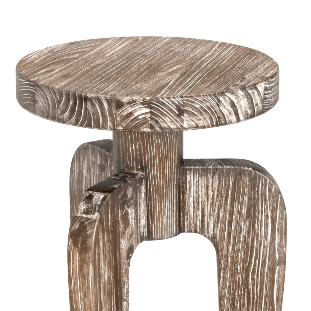 New Shizue Wooden Round Side Table