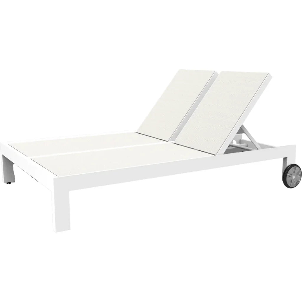 Newport Aluminum Double Sling Patio Chaise -- view 2