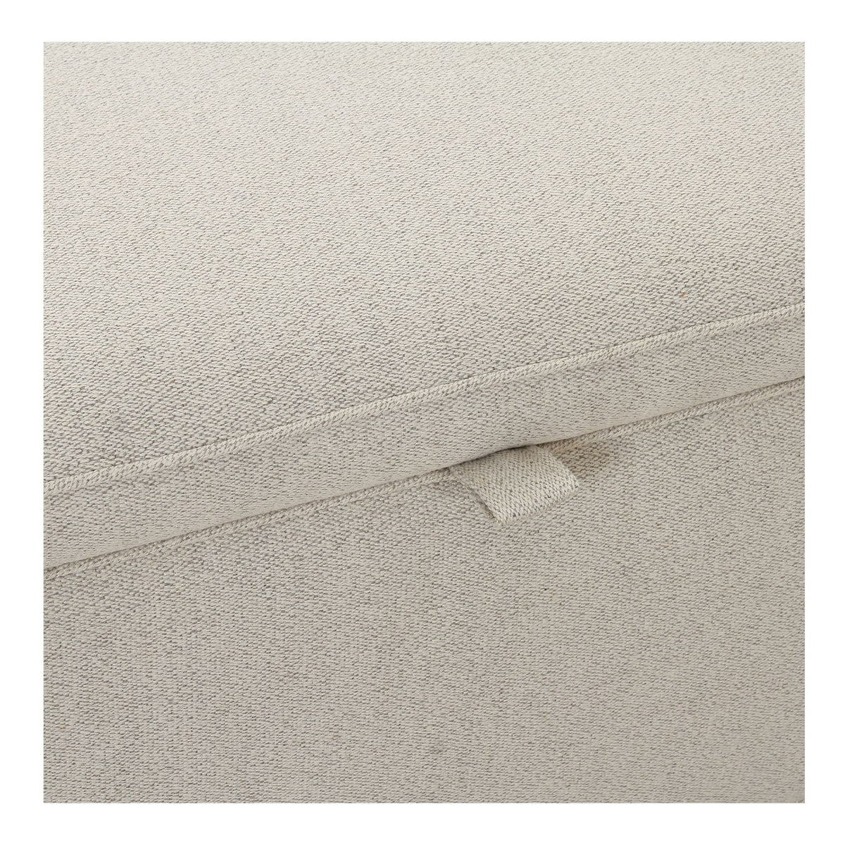 Moe's Home Ichigo Performance Fabric & Wood Light Brown Storage Bench