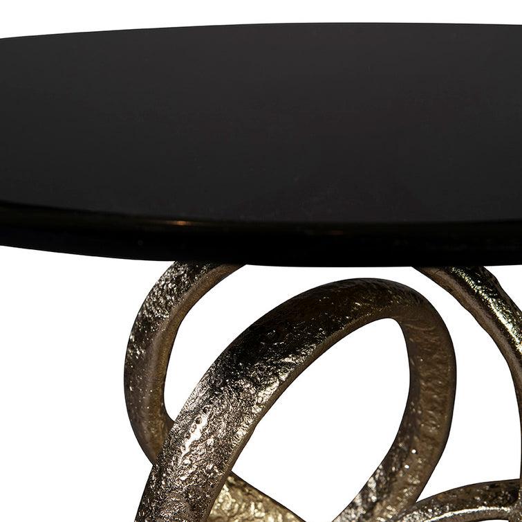 Furniture Classics O'Conner Dark Granite Topped Round End Table