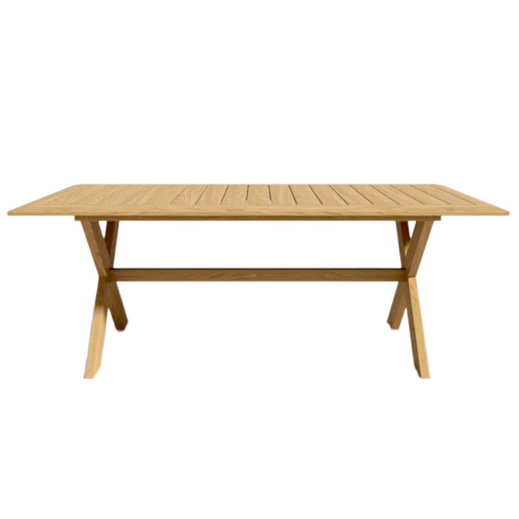 Oakville Rectangular Outdoor Teak Dining Table-Outdoor Dining Tables-HiTeak-Sideboards and Things
