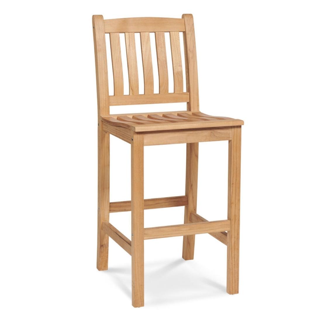 HiTeak Oasis 3-Piece Square Bar Height Teak Outdoor Dining Set