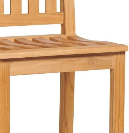 Oasis Teak Outdoor Bar Chair-Outdoor Bar Stools-HiTeak-Sideboards and Things