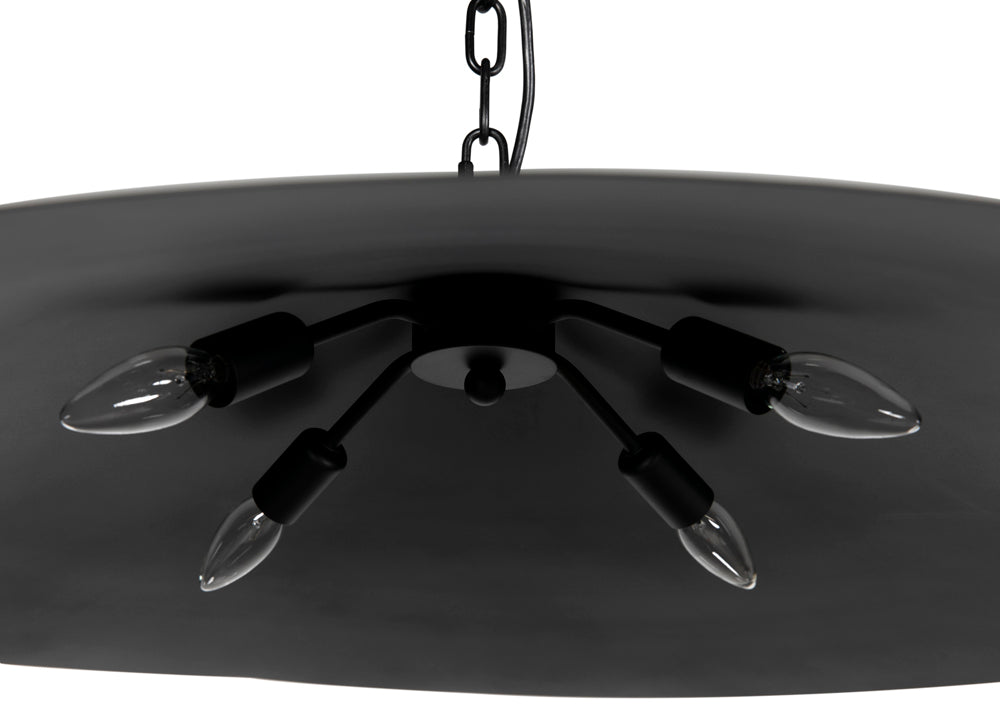Lark Industrial Steel Black Pendant