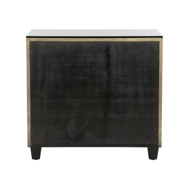 Chelsea House Pendry Two Drawer Gold Nightstand