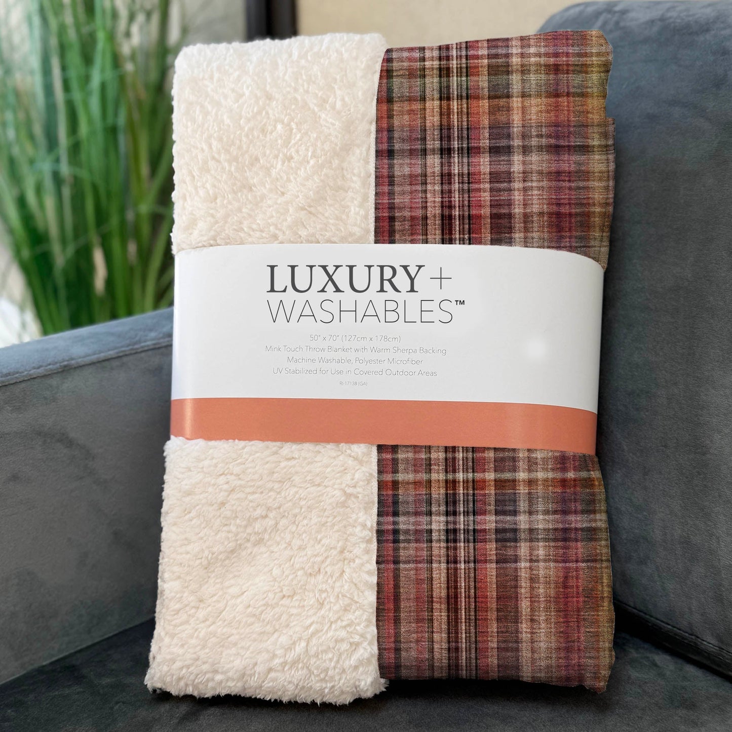 Addison Rugs Plaid Red Washable Indoor-Outdoor Rug