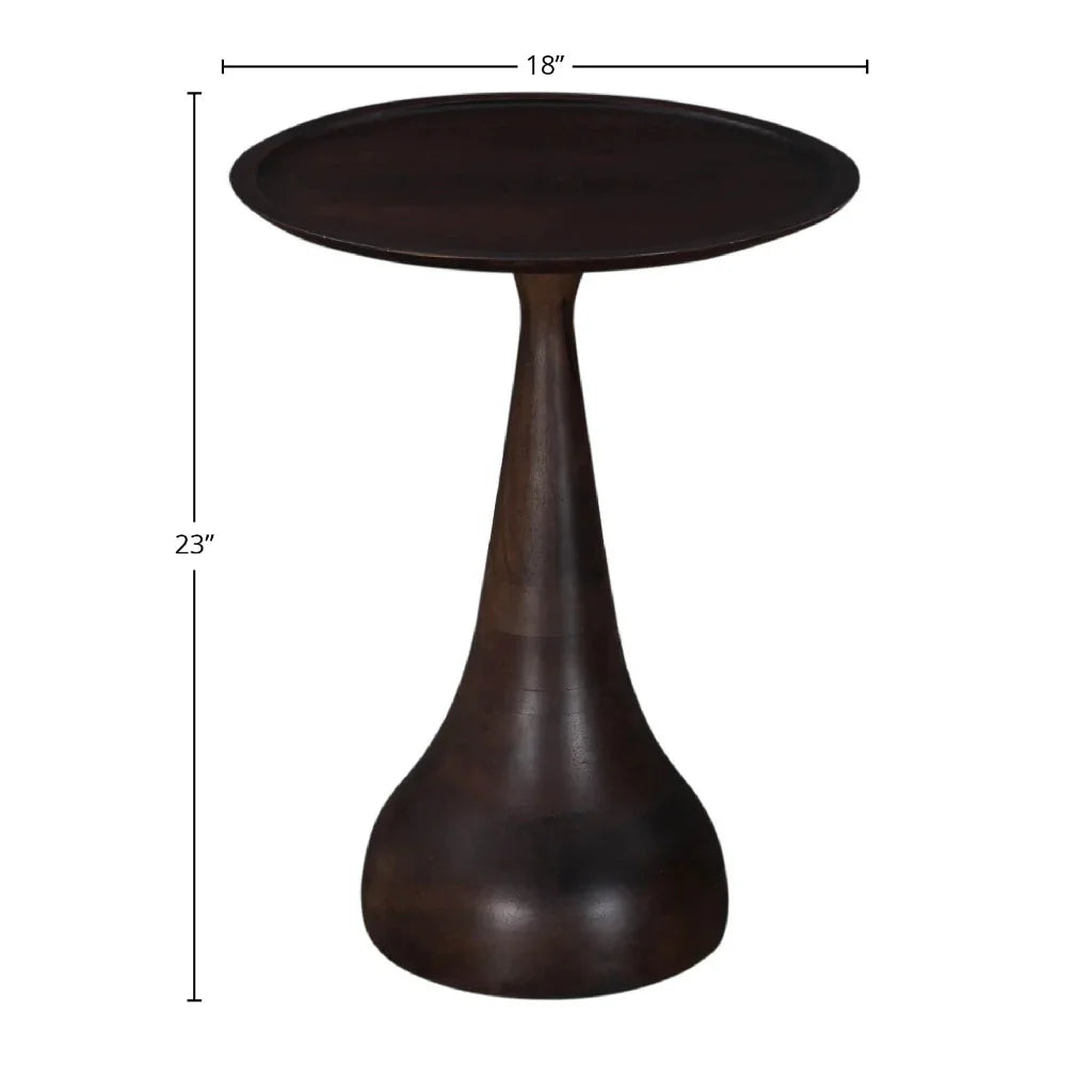 Polina Wooden Round Stylish Side Table - view 22