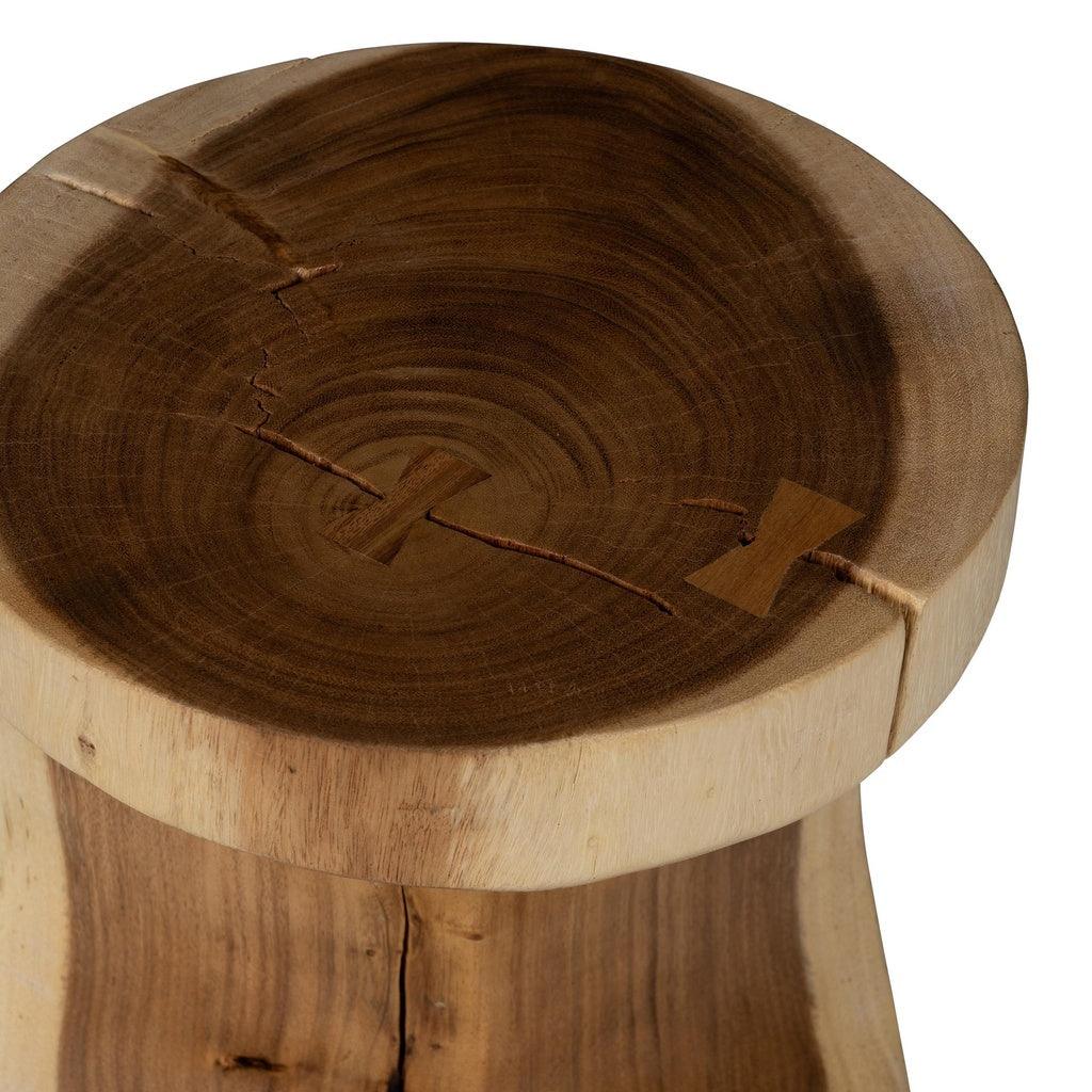 Urbia Prisana Natural Solid Chamcha Wooden Side Table