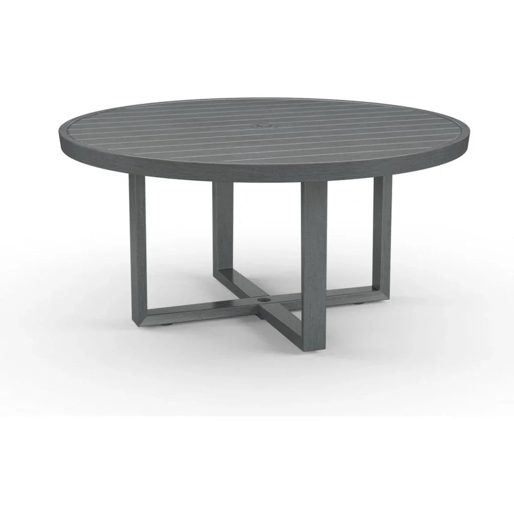 Redondo Aluminum Round Outdoor Dining Table -- view 2