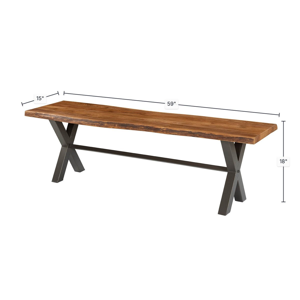 LH Home Restore Wooden Dining Bench