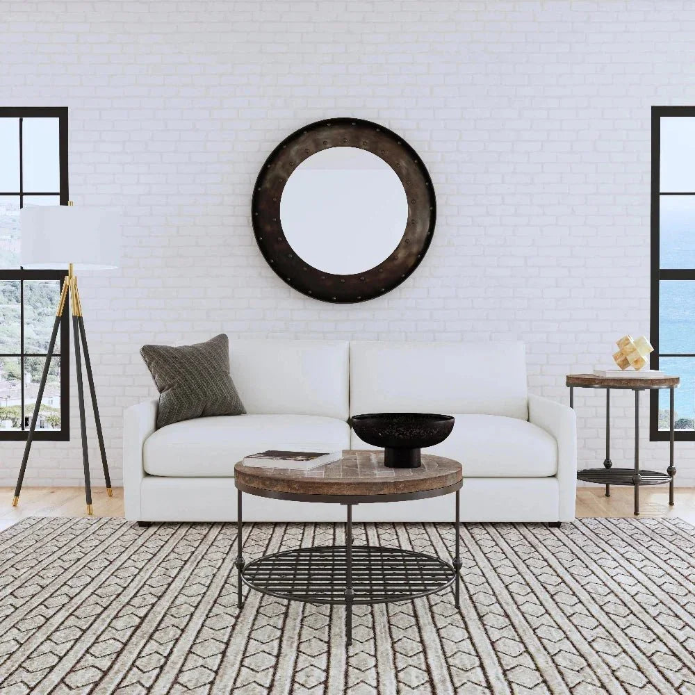 Bassett Mirror Rowe Metal Black Floor Lamp