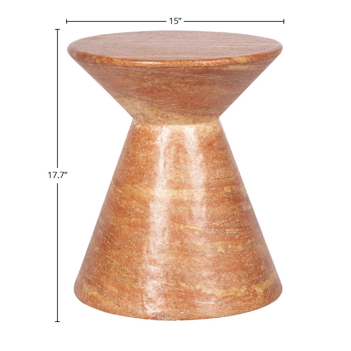 LH Home Rumi Concrete Outdoor Side Table