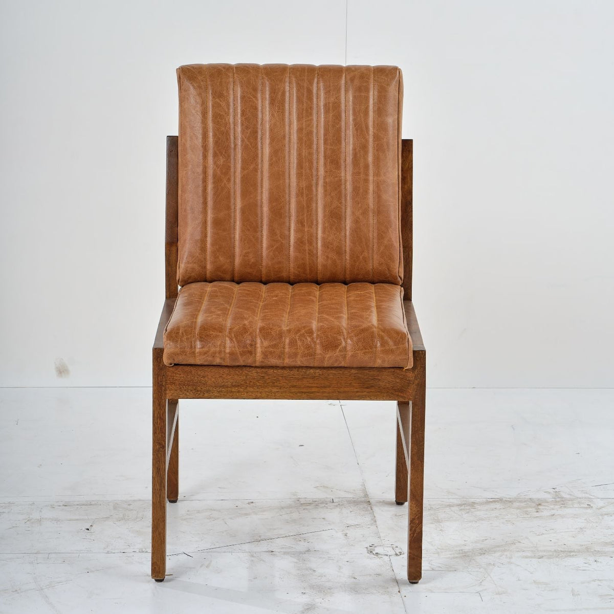 LOOMLAN Vance Leather Armless Dining Chair 2PC