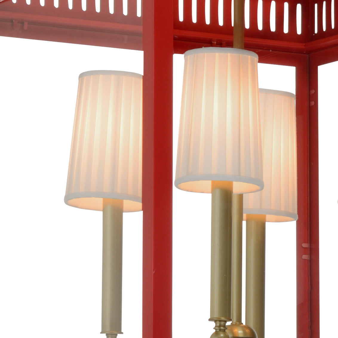Salt Run Brass Red Lantern-Lanterns-Wildwood-LOOMLAN