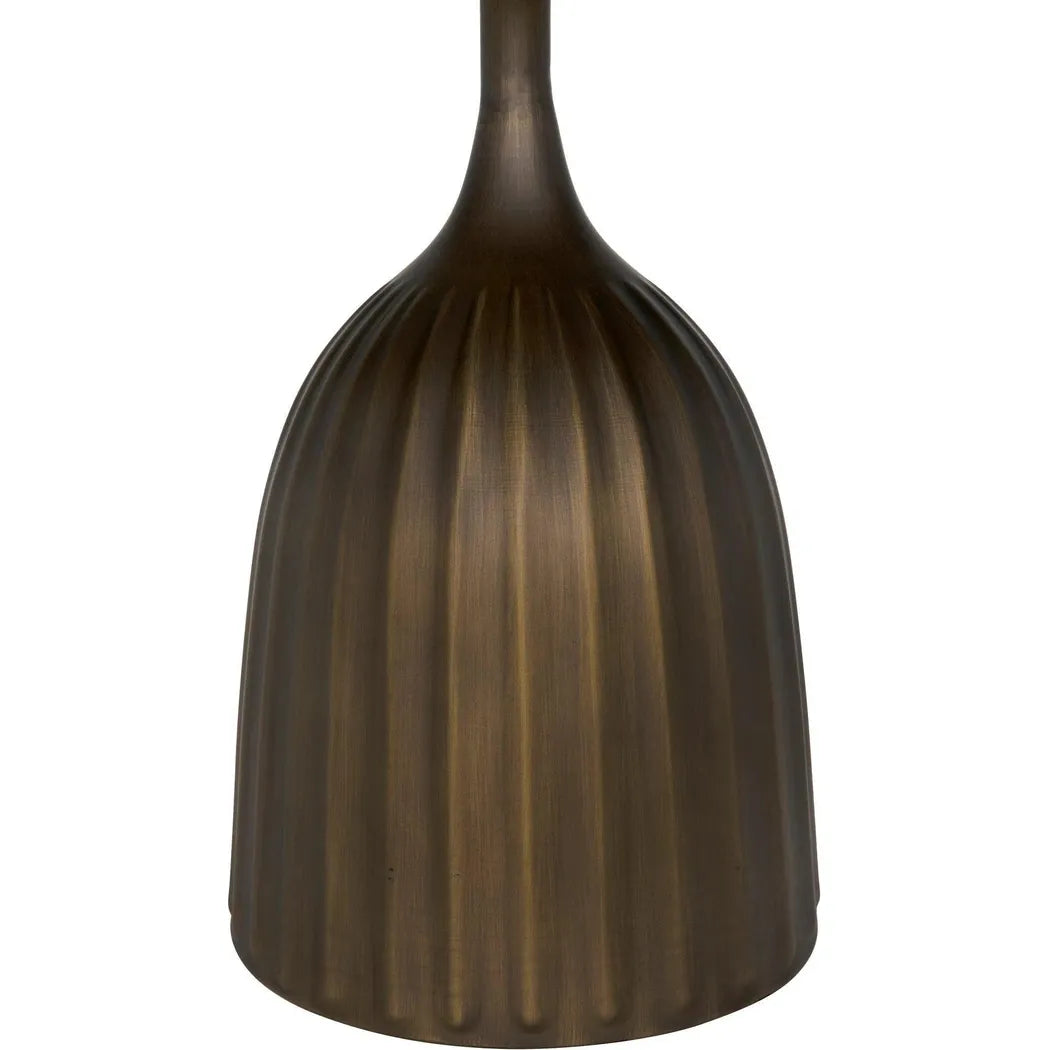 Samuel Side Table, Aged Brass