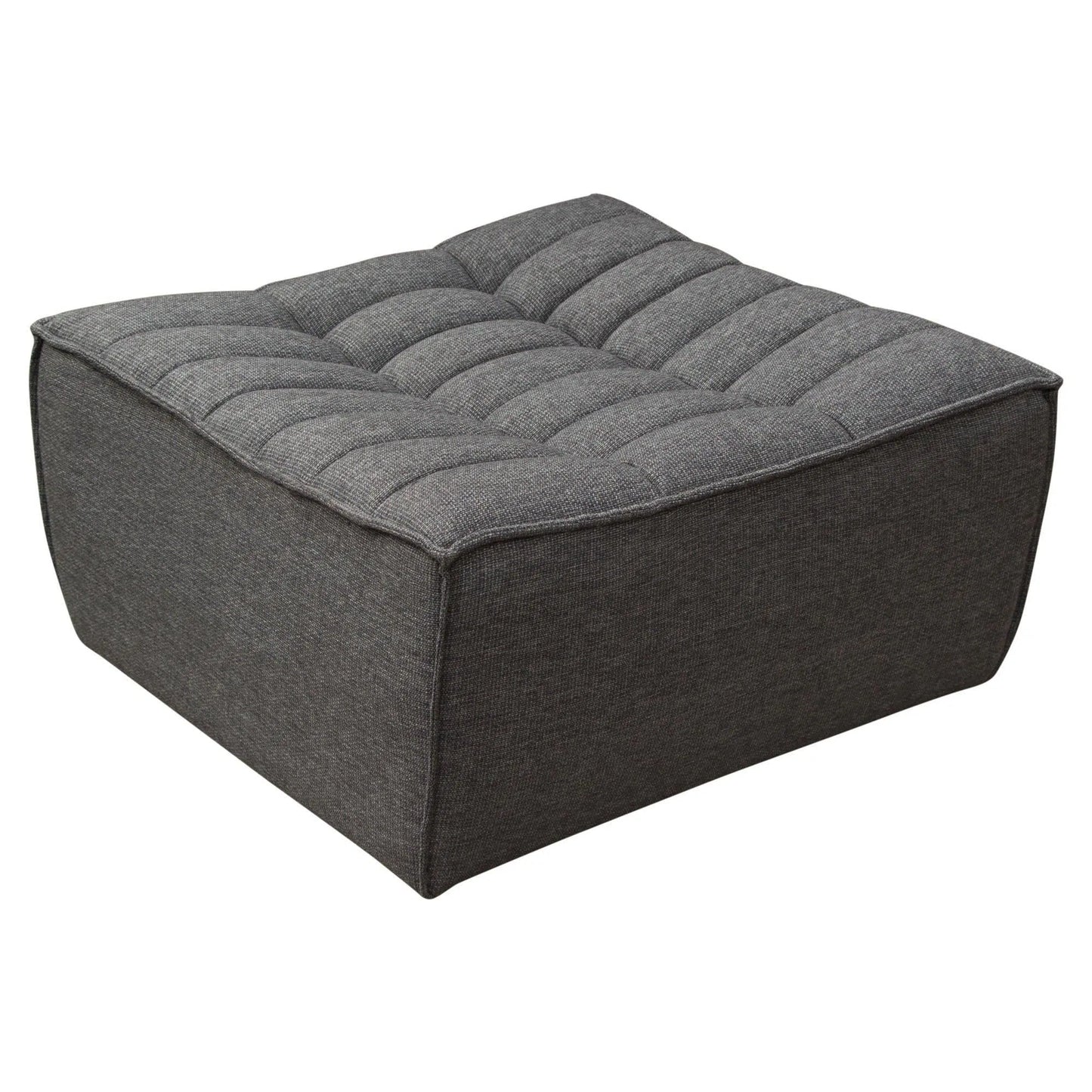 Diamond Sofa Scooped Seat Ottoman Grey Fabric