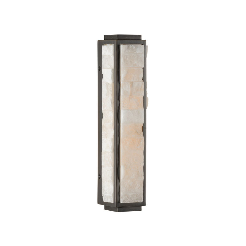 Sebastian Dark Bronze Framed Wall Sconce-Wall Sconces-Wildwood-LOOMLAN