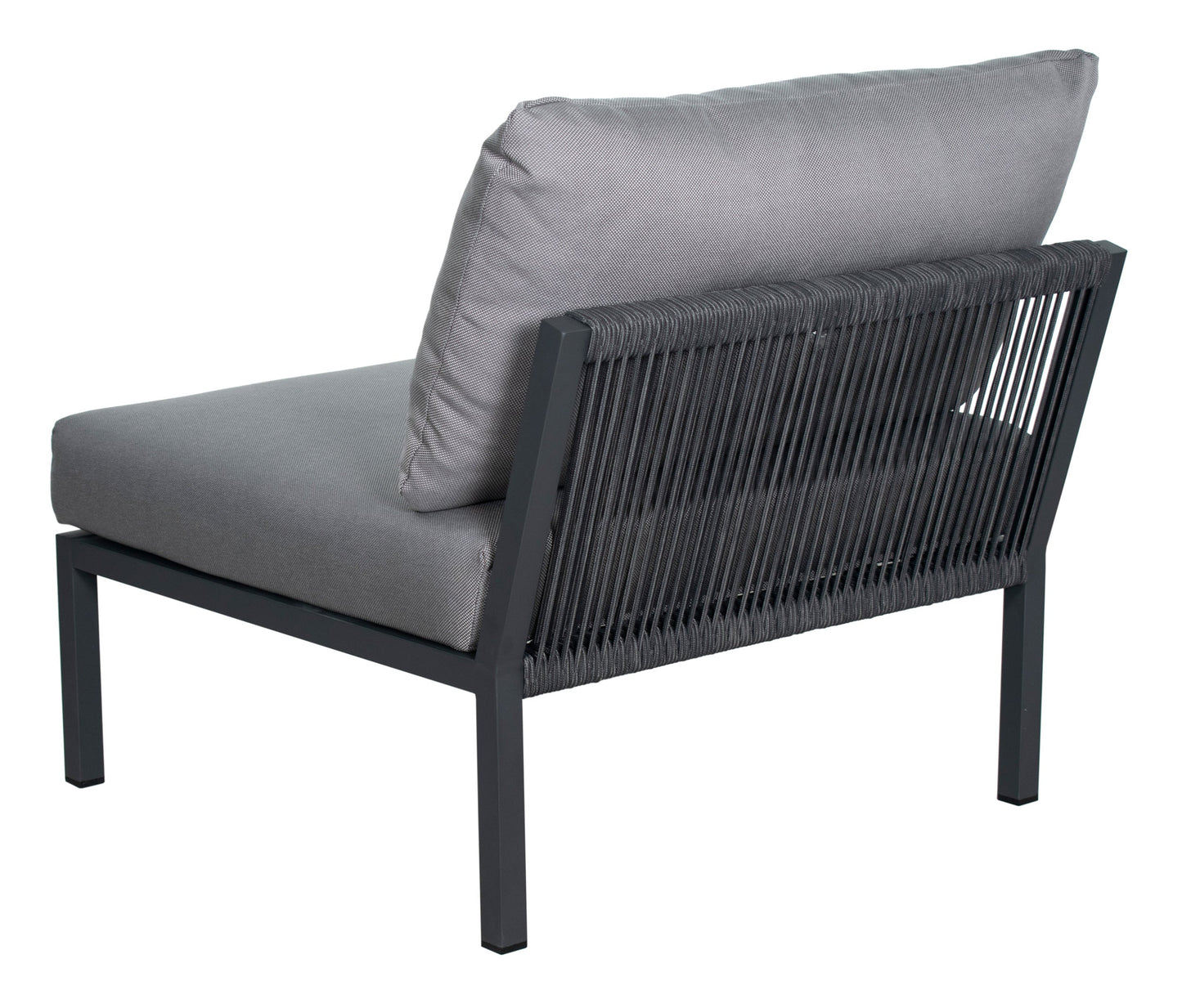 Sectional Armless Chair - Dark Gray Outdoor Modular-Outdoor Modulars-Seasonal Living-Sideboards and Things