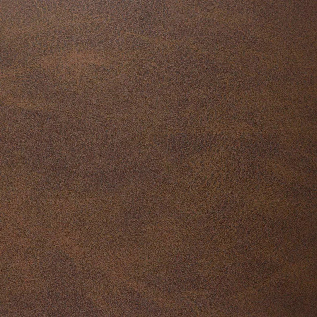 Set of 4 Dining Chairs in Chocolate Leather Black Metal Base Dining Chairs Sideboards and Things By Diamond Sofa