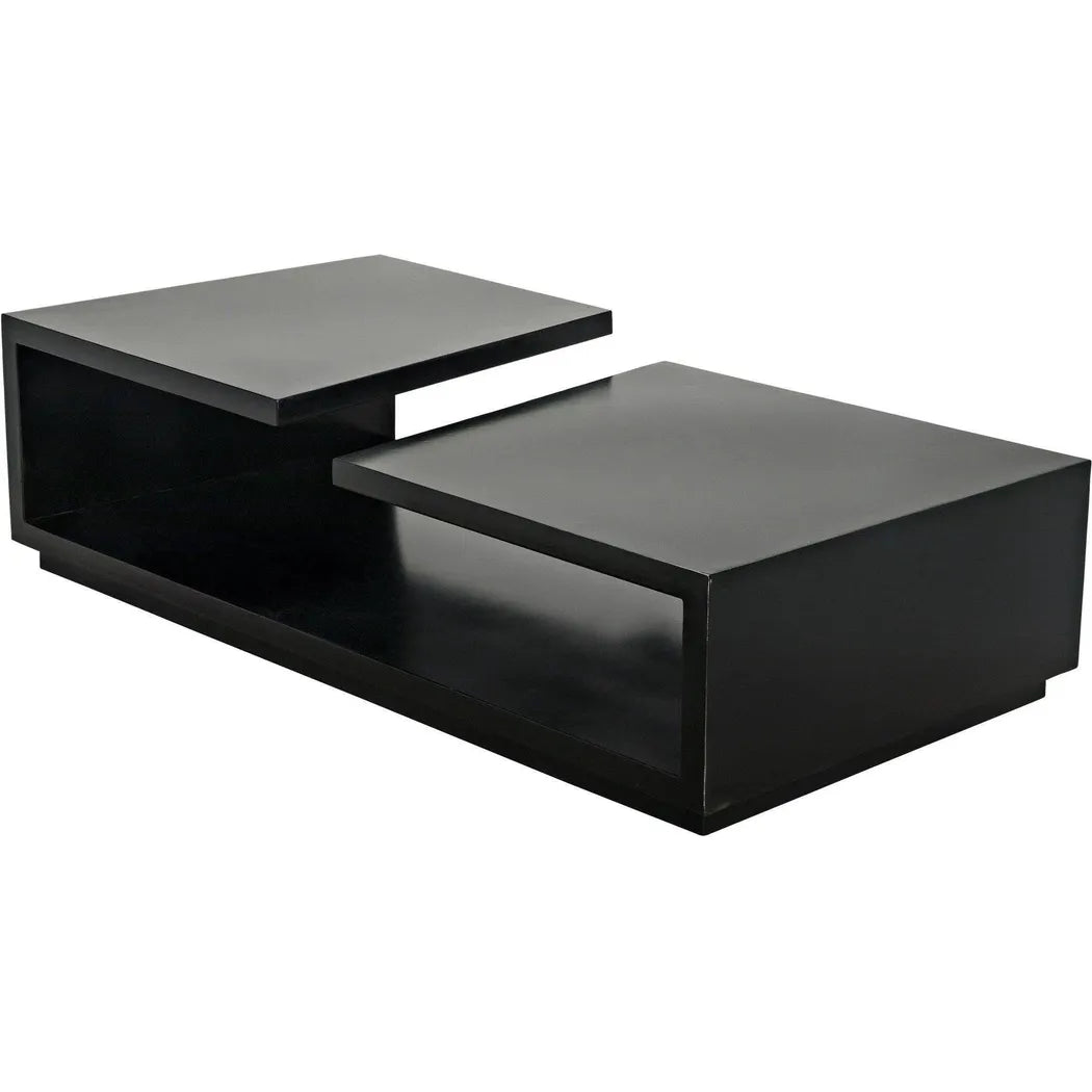 Shift Black Steel Rectangle Coffee Table