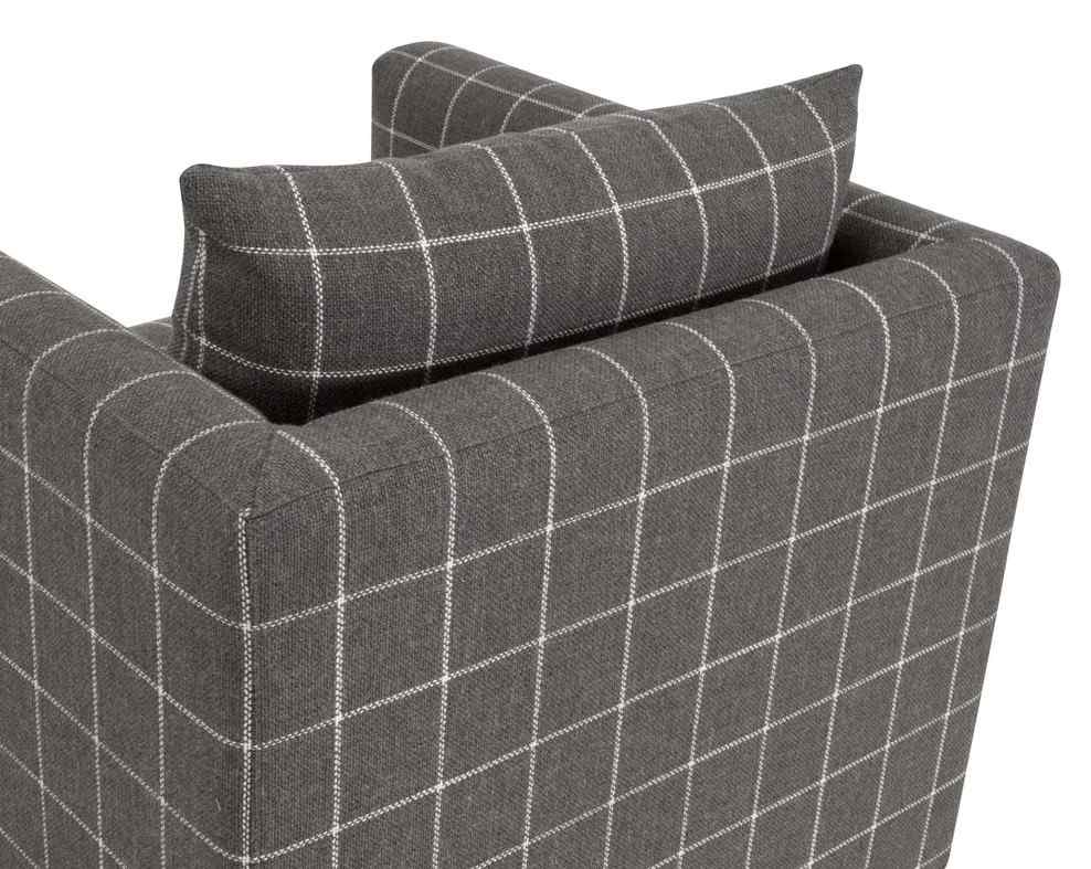 Siena Plinth Base Fabric Swivel Club Chair