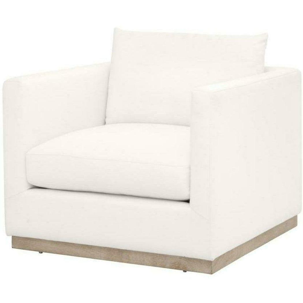 Siena Plinth Base Sofa Chair LiveSmart Machale-Ivory Oak Club Chairs Sideboards and Things By Essentials For Living