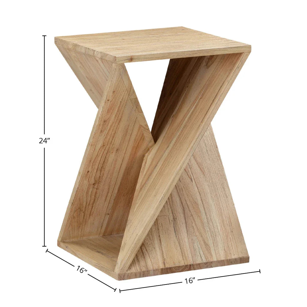 LH Home Silhouette TwistedSquare Side Table