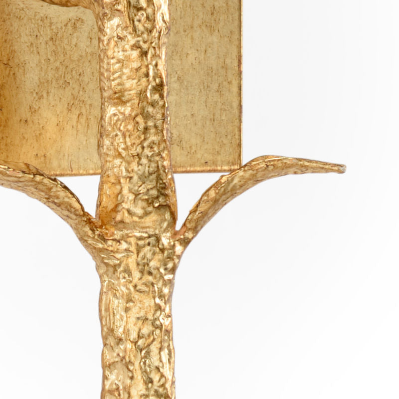 Chelsea House Single Dyer Gold Leaf Wall Sconce