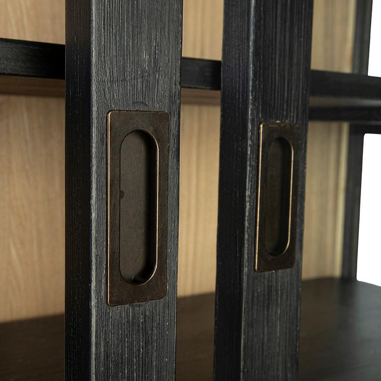 Single Balmoral Wooden Black Bookcase