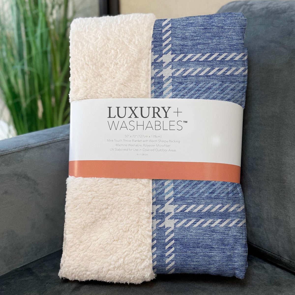 Addison Rugs Spiral Whispers Blue Washable Indoor-Outdoor Rug
