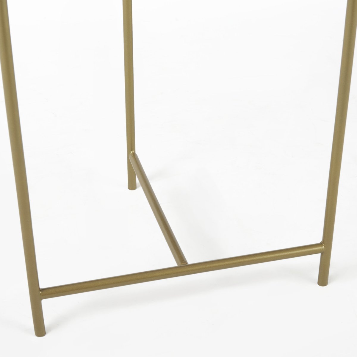 Mercana Stella White Round Marble Top Round Accent Table