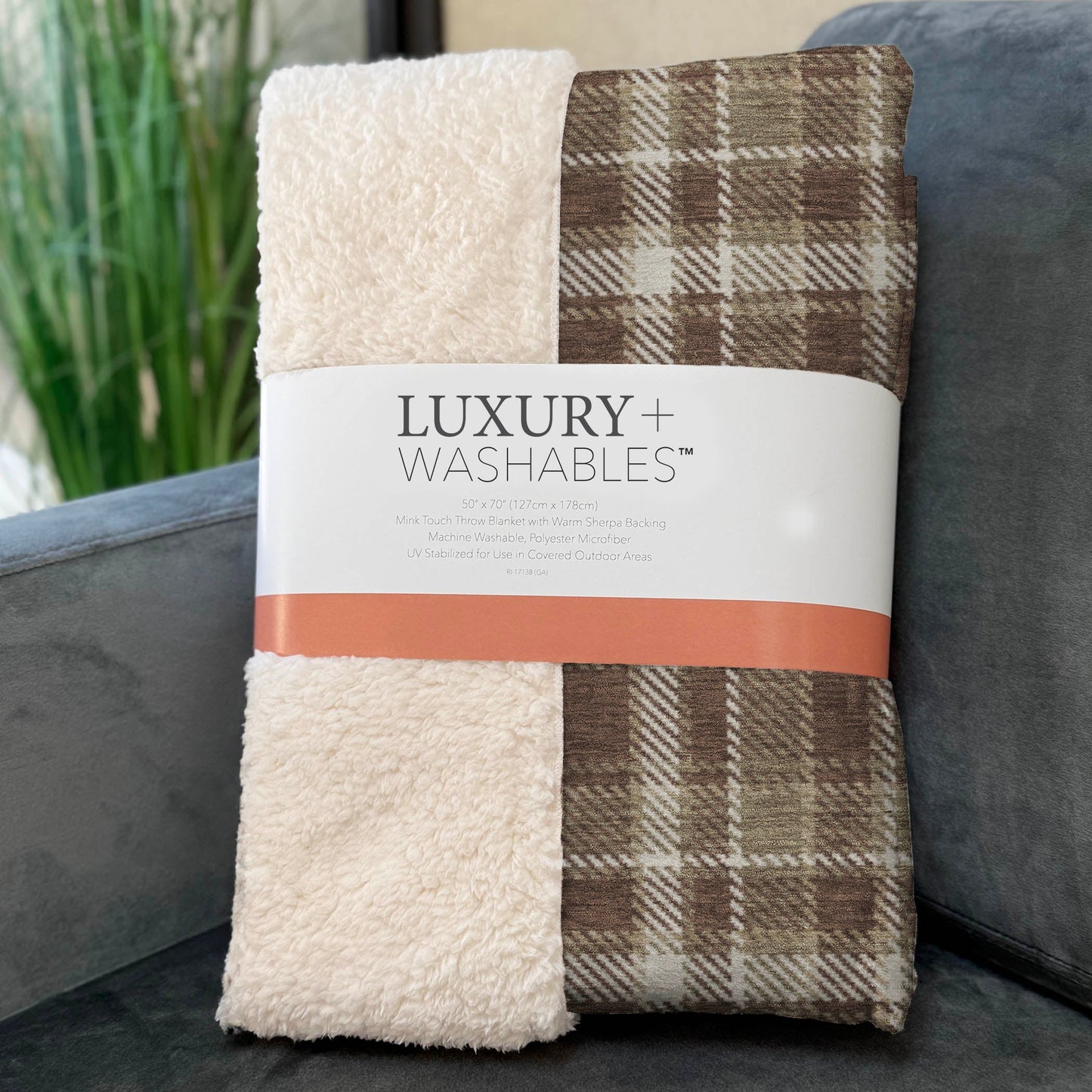 Addison Rugs Still Bloom Brown Washable Indoor-Outdoor Rug