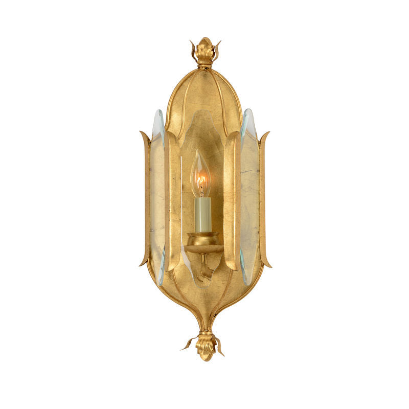 Chelsea House Stowe Gold Leaf Finish Wall Sconce