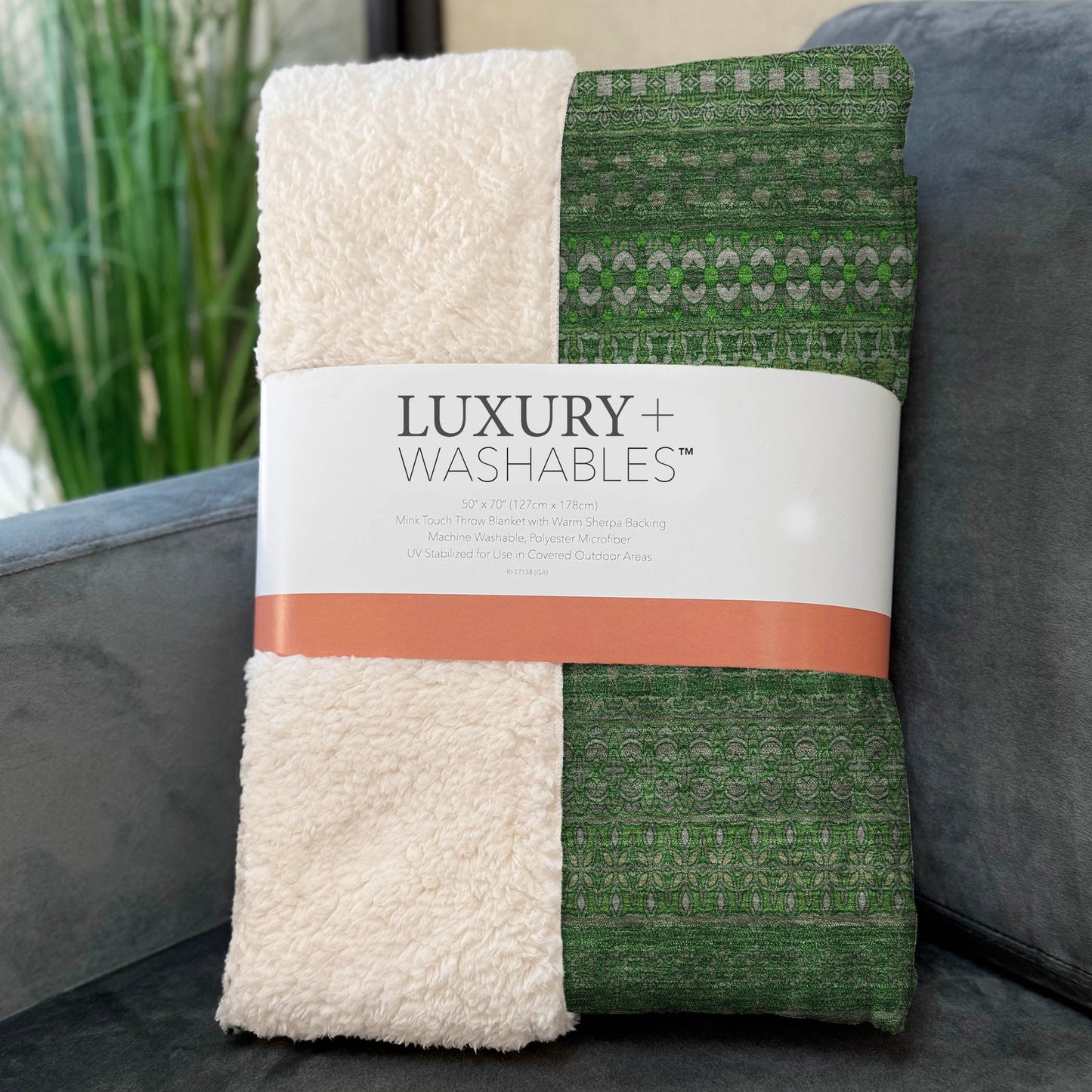 Addison Rugs Stripes Fern Washable Indoor-Outdoor Rug