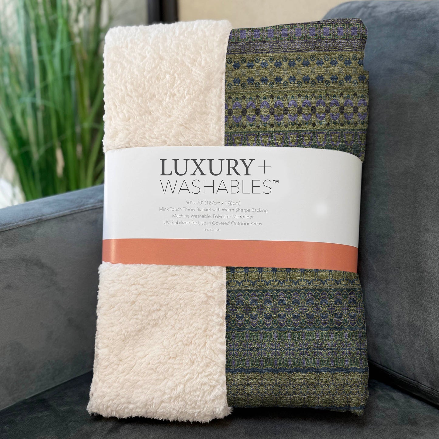 Addison Rugs Stripes Olive Washable Indoor-Outdoor Rug